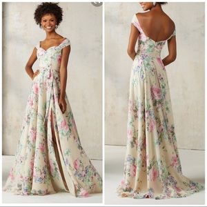 Morilee Madeline Gardner Bridesmaids Dress Cream Petal #21528 Off Shoulder